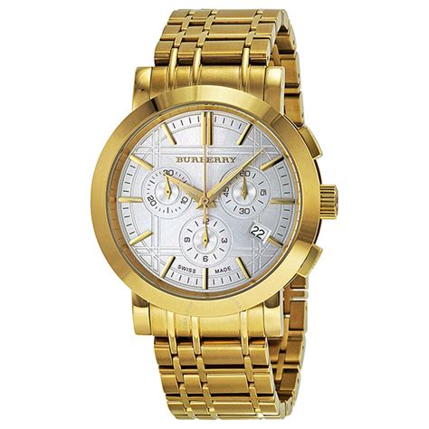 burberry gold and silver watch|Burberry watch outlet.